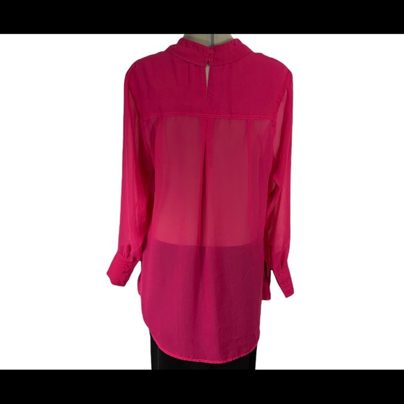 Addition Elle Fuchsia long sleeve blouse Size 14 - Picture 3 of 9